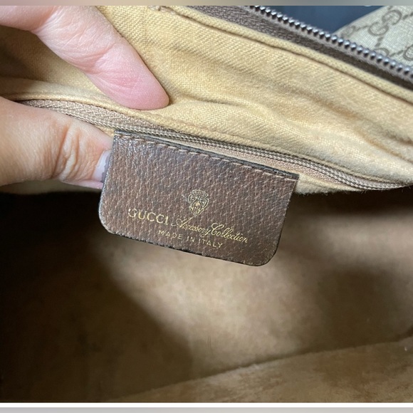 Gucci Vintage Sherry Line Canvas Bag - Picture 5 of 6